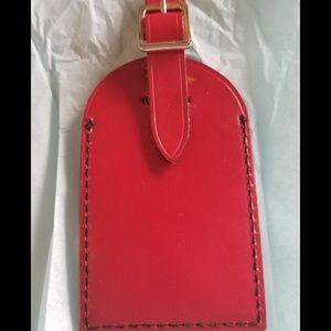 Beautiful red luggage tag